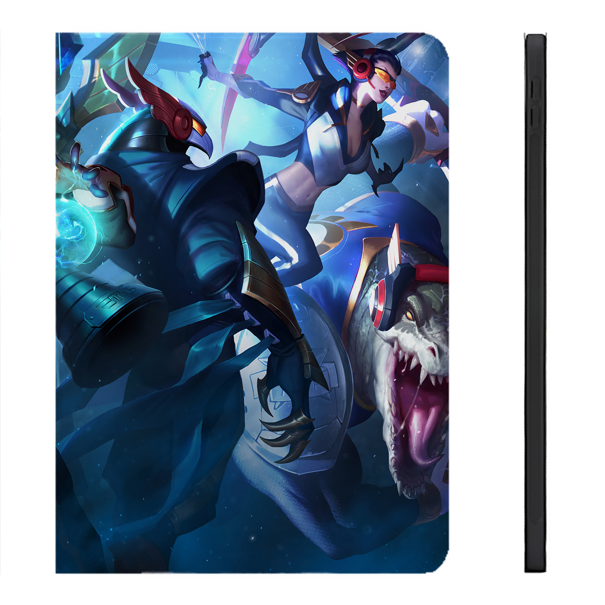 （画像用） リーグ・オブ・レジェンド League of Legends LOL IPadケース ペンホルダー付き ブックスタイルデザイン